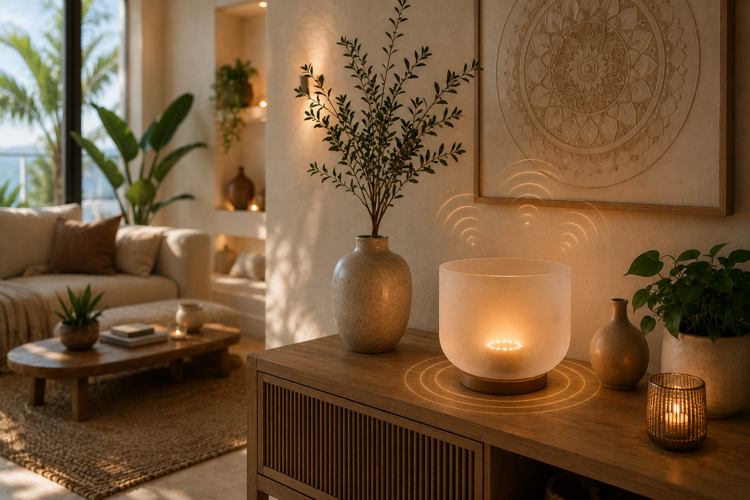 RESONANCE como objeto de sonido y luz para el hogar